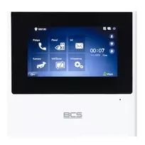 BCS-MON4000W-S 7 colių IP vaizdo domofono vidaus stotelė su jutikliniu ekranu, balta