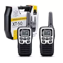 Midland XT50 Adventure Dvipusis Radijas 24 Kan. 446.00625 - 446.09375 MHz Juoda, Pilka