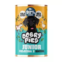 DOBRY PIES Junior Veal with Duck 400g