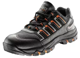 NEO TOOLS 82-714 Safety Footwear S1P SRC Steel Toe Cap Kevlar Midsole Size 43 Black/Grey