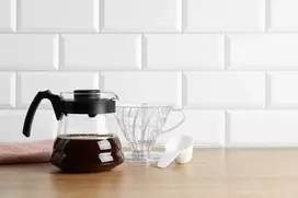HARIO V60-01 Plastic Coffee Dripper Clear 1-2 Cups