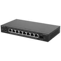 RUIJIE RG-ES209MG-P 8-Port Gigabit PoE+ Smart Managed Switch su 1 SFP Uplink, 120W biudžetu, be ventiliatoriaus, Reyee Cloud