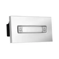BCS lauko IP vaizdo domofono skydelis su 2 mygtukais, 2MP kamera, RFID skaitytuvu, juodas