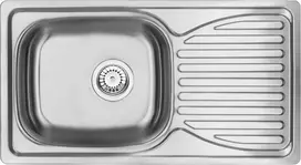 DEANTE 1-Bowl Granite Composite Sink with Drainer - Onyx Black 620x500mm