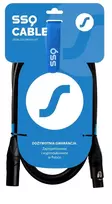 SSQ Cable XX1 - XLR-XLR Mikrofono Laidas, 1 metras, Juodas
