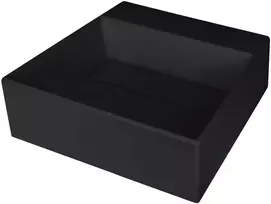 DEANTE Granito kompozito vieno dubens virtuvės kriauklė su čiaupo anga - dangteliu, juoda, 45 cm minimalus spintelės plotis