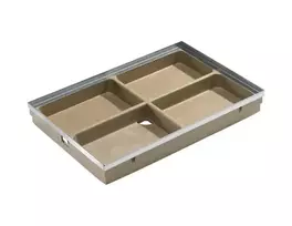 ACO Vario grindų kanalizacijos apatinė dalis 75x50 DN 75/DN 50 juoda