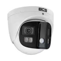 BCS 4MP IP kupolinė kamera su AI perimetro apsauga, 2.8mm fiksuotu objektyvu, PoE, IP67, IK10, balta