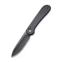 CIVIVI Button Lock Elementum Sulankstomas Peilis Juodas G10 Nitro-V