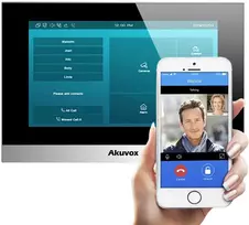 AKUVOX C313W-2 Vaizdo durų telefono monitorius 7 colių liečiamas ekranas Android 6.0 PoE
