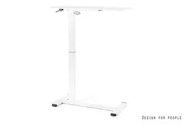 UNIQUE LAPTOP DESK White - reguliuojamo aukščio mobilus staliukas su ratukais