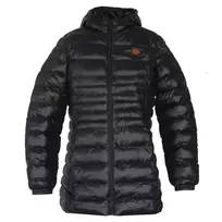 Glovii GTFBL Moteriška šildoma Softshell striukė su anglies pluošto šildymu, 3 režimai, įkraunama baterija, juoda