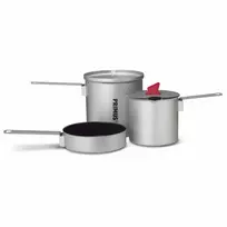 Primus Essential Trek Pot Set 1.0L & 0.6L Hard-Anodized Aluminum with Tritan Lid