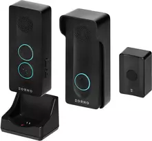 ORNO OR-DOM-YR-934/B belaidė domofono sistema su DECT technologija, 1 rageliu, 1 lauko bloku, IP44, balta