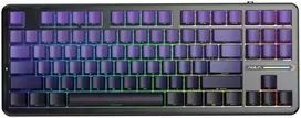 AULA Gasket F87 Pro klaviatūra Black Purple GrayWoodV4 RGB