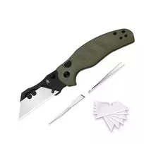 Kizer C01C Uti 1 sulankstomas peilis, G10 rankena, 5Cr15MoV ašmenys, juodas