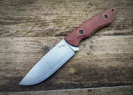 LKW Mauler VG10 Damascus Micarta Fixed Blade Peilis
