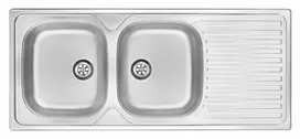 DEANTE ZEU 0210 2-Bowl Granite Composite Sink with Drainer, Onyx