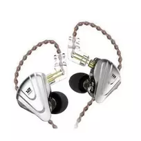 KZ ZSX NO MIC In-Ear Monitor Ausinės - 6 Hibridiniai Davikliai, 10mm Dinaminis + 5 BA, Nuimamas Kabelis, 3,5mm L Kištukas, Uždedamos Per Ausį, Cinko Lydinys ir Derva