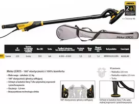 Mirka LEROS 225mm Drywall Sander 5mm Orbit 350W