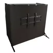 DONNER DJ stalo laikiklis televizoriaus ekranui – juodas, plieninis, VESA 75x75/100x100, 8 kg talpa