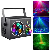LIGHT4ME PARTY BOX-A Multieffect Disco Light su Derby, UV, Strobe, Lazeriu, IR nuotoliniu valdymu, DMX