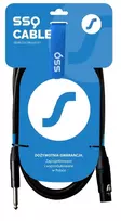 SSQ Cable XZJM1 - 6.35mm TS kištukas į XLR 3 kontaktų lizdą, 1 m, juoda