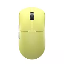 AULA LEOBOG GM3 Yellow Tri-Mode Gaming Mouse su įkrovimo stotele