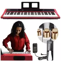 V-TONE BL-190 88 klavišų nešiojamasis skaitmeninis pianinas su svertiniu plaktukiniu mechanizmu, juodas
