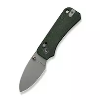 CIVIVI Baby Banter 2 sulankstomas peilis Nitro-V plienu, natūralios Micarta rankenos, satininio drop point ašmenų