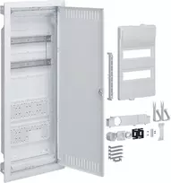 HAGER Plastic Hybrid PT Enclosure 24M 2x Mounting Plate IP40 865x335x90 Perforated Door Volta.Hybrid