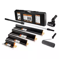 NEO TOOLS Tinkavimo rinkinys su glotnimo mentėmis, teleskopine rankena ir voleliu, dėkle