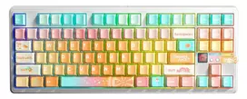 AULA Gasket F87 Pro V2 Orange Soda Kailh Meteorite Ice Cream RGB mechaninė klaviatūra