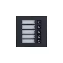 Dahua Technology VTO4202FB-MB5 Skambučio mygtukų modulis, 5 mygtukai, sidabrinis/juodas, IP65, IK07