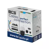 BCS BCS-U/UTP-CAT5E-LSOH Cat5e U/UTP LSOH Solid Bare Copper Bulk Ethernet Cable, 305m, Grey
