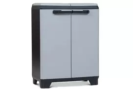 KETER Recycling Bin 240L Wheelie Bin Storage Shed Anthracite Grey