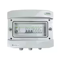 EMITER EM-308N_AC hermetinis IP65 skirstomasis skydas su viršįtampio apsauga AC Noark Type 1+2, 25A 3 fazės, RCD Type A 40A/300mA