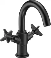 DEANTE Arnika Nero Washbasin Mixer Tap Matte Black 1-Hole Standing Single Lever Ceramic Cartridge 25 mm Eco-flow