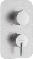 DEANTE Išorinis Elementas Maišytuvui BOX – Chromuotas, Kvadratinė Rozetė, Viena Svirtis, Keraminė Kasetė 35 mm