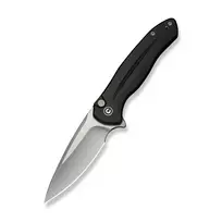 CIVIVI Button Lock Kitefin Folding Knife Black Aluminum 14C28N