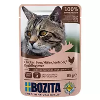 Bozita Chicken Liver Chunks in Jelly Wet Cat Food 85g