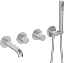 DEANTE 4-Hole Concealed Bath Mixer Tap Chrome Brass Arnika