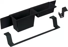 DEANTE Sink Accessory Set Black 3-Piece Kitchen Soap Dispenser Sponge Holder Brush Holder