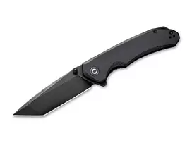 CIVIVI Brazen sulankstomas peilis G10 rankena visiškai juodas 10Cr15CoMoV plienas Drop Point