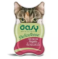 OASY Delicatesse Fine Paté with Liver Wet Cat Food 85g