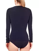 Icebreaker Siren L/S Sweetheart Long Sleeve Top - Juoda, XS