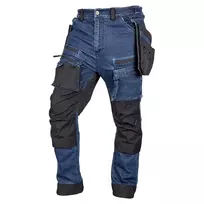 NEO TOOLS darbo džinsai su CORDURA® sustiprinimais, tamsiai mėlyni, dydis XL