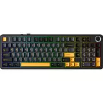AULA F99 Pro Thunder Black StarVector RGB Gasket mechaninė klaviatūra – 99 klavišų, trijų režimų, karštai keičiama