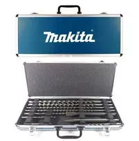 MAKITA SDS-Plus Gręžtų ir Kaltų Rinkinys 10 dalių Aliumininiame Dėkle D-42385