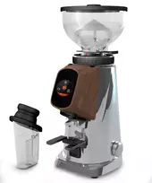 Fiorenzato AllGround kavos malūnėlis matinis chromas ąžuolo mediena 230V EU Dark-T Titan